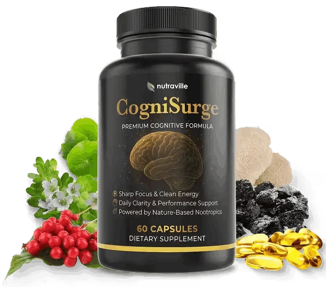 CogniSurge cognitive supplement bottle